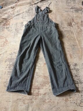 Dickies blue white stripe conductor overalls pants women’s s